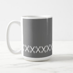 Stylish Cutting Scissors Hairdresser Tailor Coffee Mug