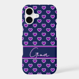 Stylish Dark Blue And Purple, Custom Name Template