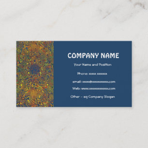Stylish Dark Blue Business Card