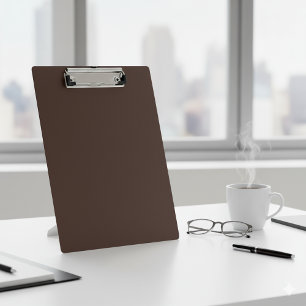 Stylish Dark Brown Leather Finish Writing Clipboard