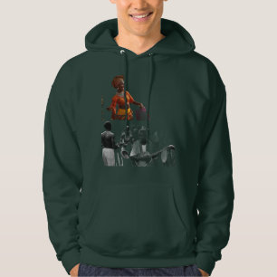 "Stylish Dark Green T-Shirt Hoodie - Comfortable 