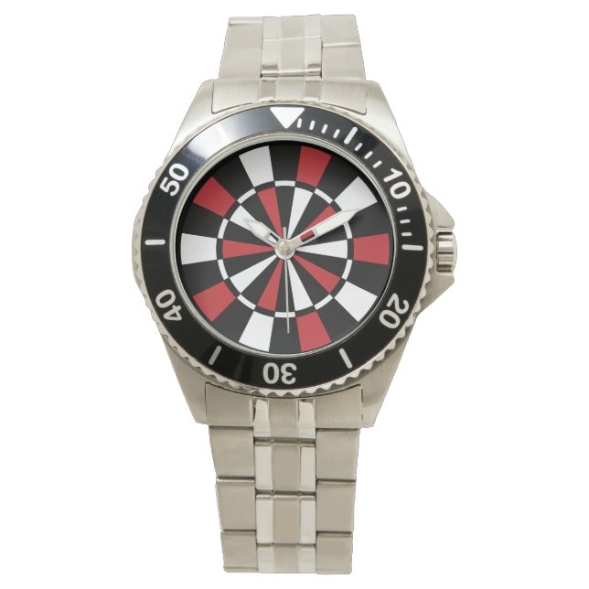 Stylish Dartboard Wrist Watch (Front)
