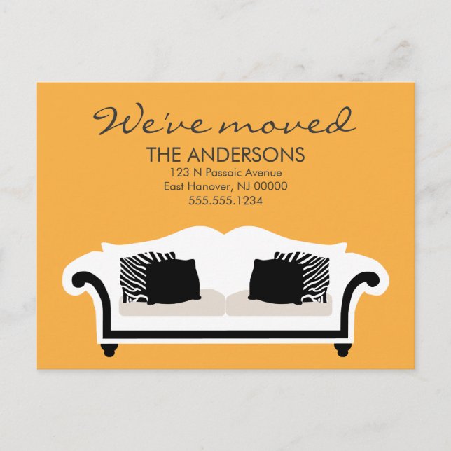 Stylish Decor Moving Announcements (Front)