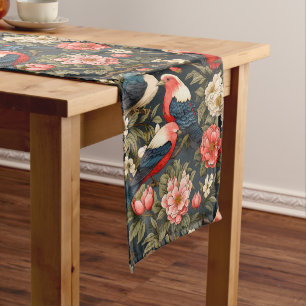 Stylish decorativ Vintage Birds & Flowers Patterns Short Table Runner