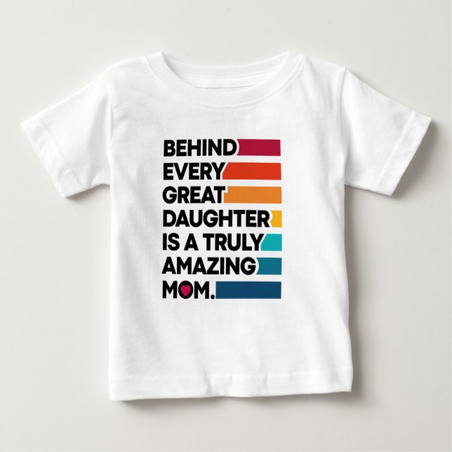 Stylish Design Expression text for Mothers day  Baby T-Shirt (Front)