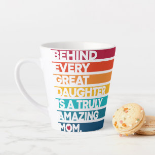 Stylish Design Expression text for Mothers day  Latte Mug