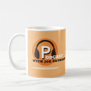Stylish Design, Podcaster, Podcast Advertising Coffee Mug
