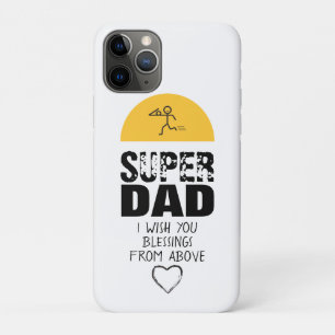Stylish Design "SUPER DAD" Personalised Wishes Case-Mate iPhone Case