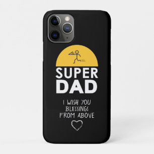 Stylish Design "SUPER DAD" Personalized Wishes Case-Mate iPhone Case