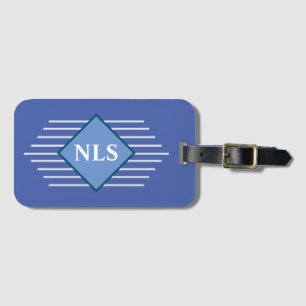 Stylish Design withPersonal Initials - Monogrammed Luggage Tag