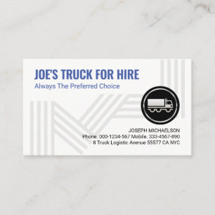 Stylish Distribution Logistic Transport Lines Business Card