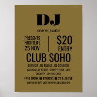 Stylish DJ, Club Event Advertising