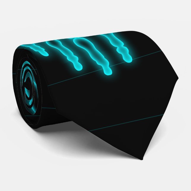 Stylish Doctor Radiologist Hand X Ray on Black Tie (Rolled)
