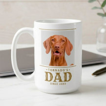 Stylish Dog Dad Since Year Custom Pet Photo