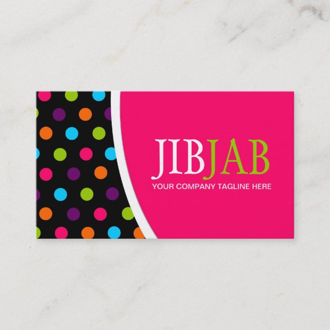 Stylish Dots - Business Card (Front)