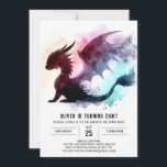 Stylish Dragon Birthday Children Invitation<br><div class="desc">Trendy and fun,  the Stylish Dragon Birthday Children invitation is perfect for a fashionable celebration. Editable and instantly downloadable,  it’s easy to customise and print at home.</div>