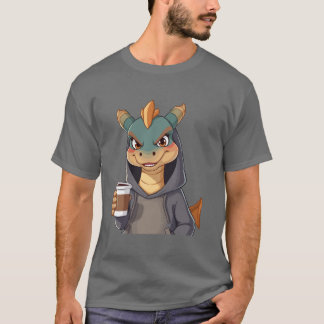 Stylish dragon for coffee lovers! T-Shirt