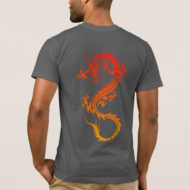 Stylish Dragon Tattoo T-Shirt (Back)