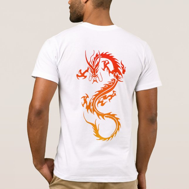 Stylish Dragon Tattoo T-Shirt (Back)