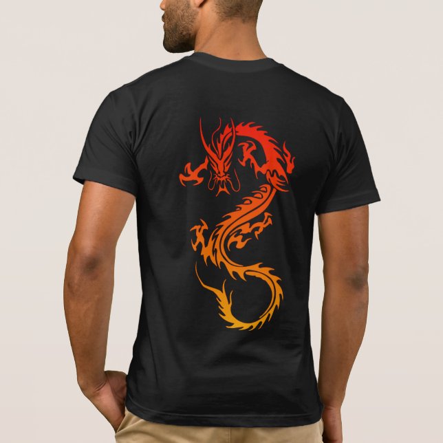 Stylish Dragon Tattoo T-Shirt (Back)