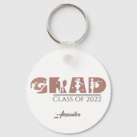 Stylish Dusty Rose Custom Text Dancing Graduation