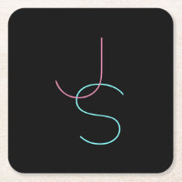 Stylish Editable Any Two Modern Looking Initials 