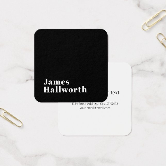 Stylish Editable Retro Modern Name (or other text) (Office)