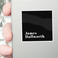 Stylish Editable Retro Modern Name (or other text)