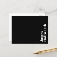 Stylish Editable Retro Modern Name (or other text)