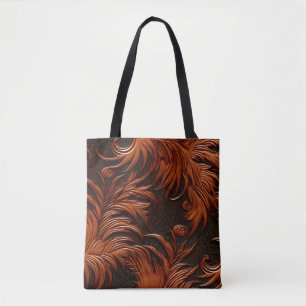 Stylish Elegant Faux Embossed Leather Tote Bag