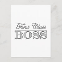 Stylish Elegant Gifts for Bosses First Class Boss