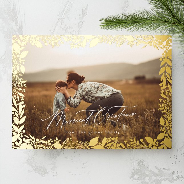 Stylish Elegant Gold Botanical Photo Border (Creator Uploaded)