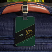 Stylish Elegant Modern Aero Travel Luggage Tag