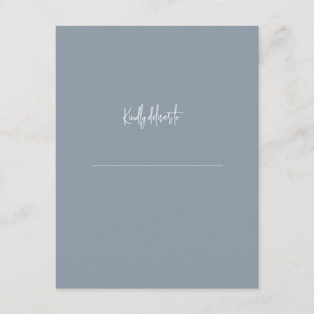 Stylish Elegant Modern Custom Name  Enclosure Card (Front)