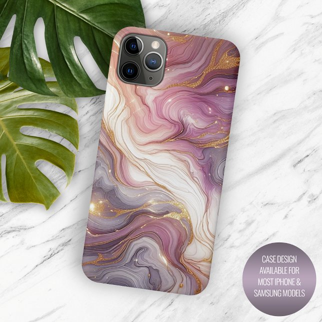 Stylish Elegant Modern Marble Art Pattern Design Case-Mate iPhone Case (Creator Uploaded)