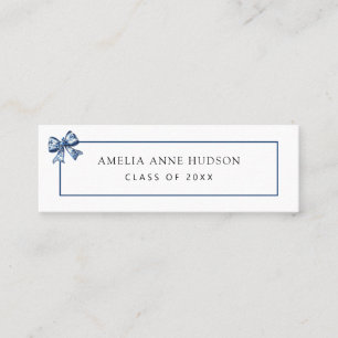 Stylish Elegant Photo Graduate Networking Calling Card