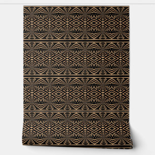  Stylish Elegant Retro Geometric Classy Deco Brown Wallpaper
