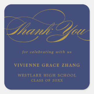 STYLISH ELEGANT SCRIPT THANK YOU STICKER