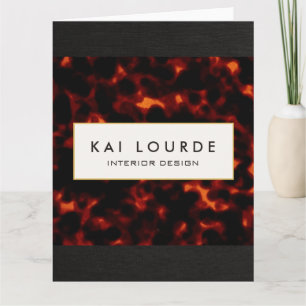 Stylish Elegant Tortoiseshell Card