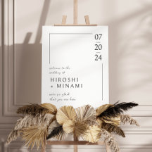 Stylish & Elegant with White Outline Wedding