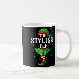 Stylish Elf Christmas Girls Women Elf Squad Xmas F Coffee Mug