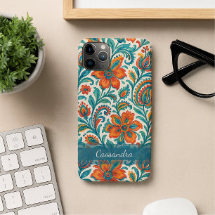 Stylish Ethnic Colourful Paisley Floral Art Patter iPhone 11Pro Max Case