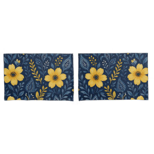 Stylish Ethnic Mediterranean Floral Art Pattern Pillowcase