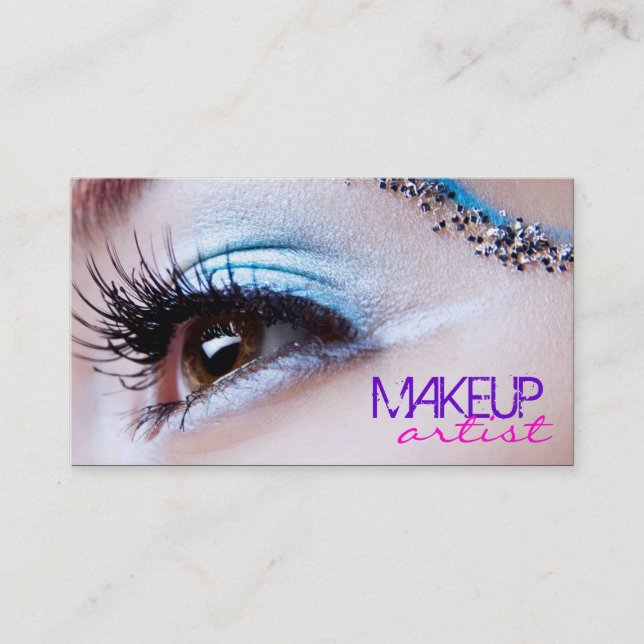 Stylish Eye Shadow - Makeup Artist Business Card (Front)