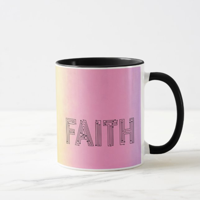 Stylish faith typography coffee mug (Right)