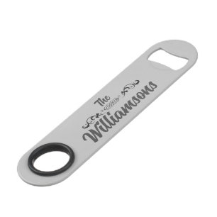 Stylish Family Name Stainless Steel Bottle Opener