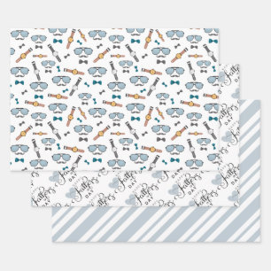 Stylish Father's Day Gift Wrap Set