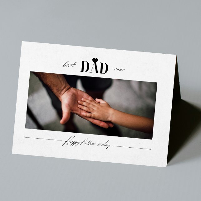 Stylish Father's Day Photo Card (Creator Uploaded)