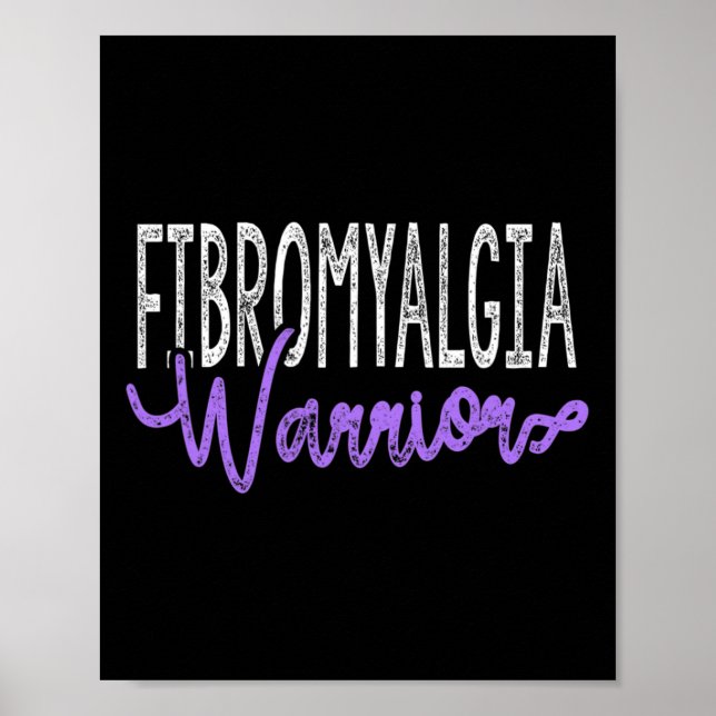 Stylish Fibromyalgia Warrior  Poster (Front)