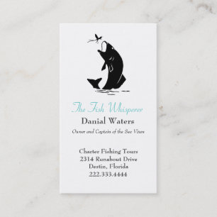 Stylish Fishing Business Card